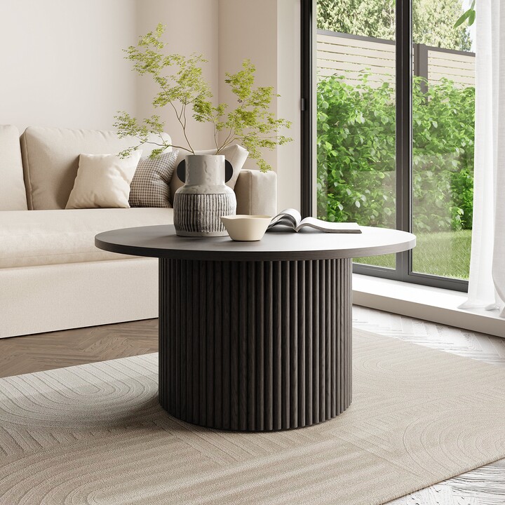 Dunelm Amari Round Coffee Table Black ShopStyle