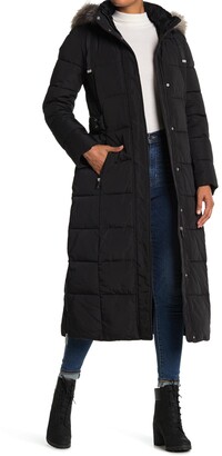 dkny maxi down coat