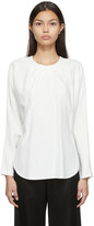 Thumbnail for your product : Totême White Gathered Neck Blouse
