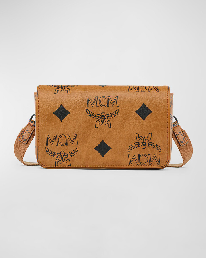 MCM small Aren monogram shoulder bag - ShopStyle