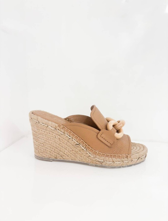 Pedro Garcia Women's Oliveta Wedge In Brown Petitgrain