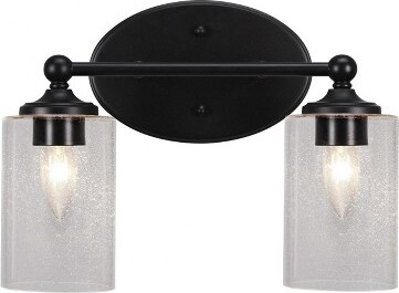 Toltec Lighting ToltecLightingCapri2-LightVanityinMatteBlackwith4\
