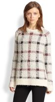 Thumbnail for your product : Theory Innis Plaid Textured Wool Sweater