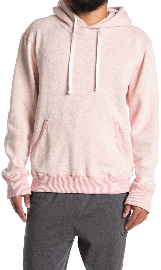 salmon pink mens hoodie