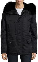 Thumbnail for your product : Yves Salomon Solid Long Sleeve Parka
