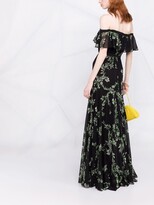 Thumbnail for your product : Giambattista Valli Floral-Print Ruffle-Detail Dress