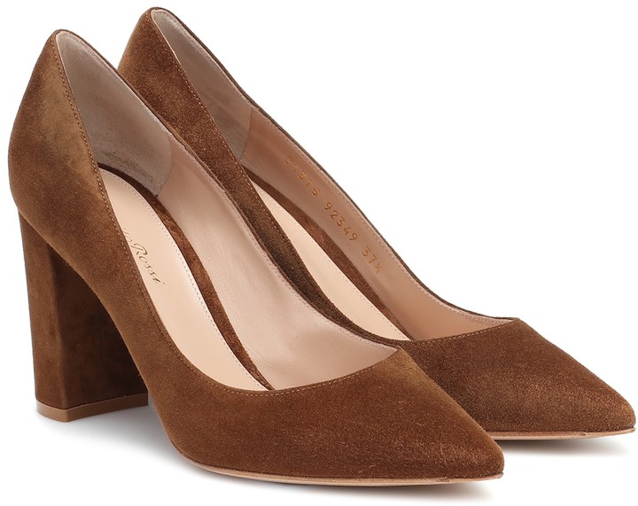 gianvito rossi piper 85 suede pumps
