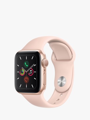 Apple Watch Series 5 GPS, 40mm Gold Aluminium Case with Pink Sand Sport Band