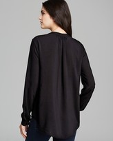 Thumbnail for your product : Velvet by Graham & Spencer Top - Rosie Rayon Challis Henley