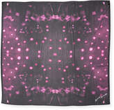 Thumbnail for your product : Anna Coroneo Silk Chiffon Square Pollen Scarf, Pink/Black