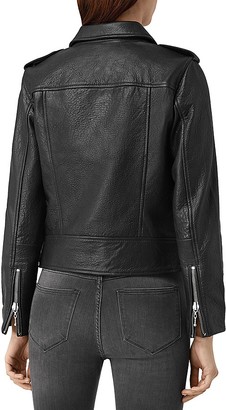 AllSaints Watson Pebbled Leather Motorcycle Jacket