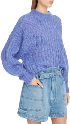 Isabel Marant Blouson Sleeve Mohair & Wool Blend Sweater