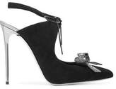 Thumbnail for your product : Rene Caovilla Rene' Caovilla Embellished Suede Pumps