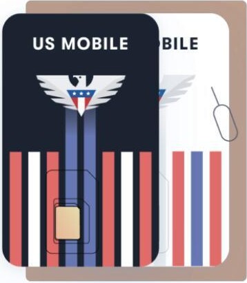 Starter Kit - Prepaid SIM Card (US Mobile) - Custom Plans from $4/mo. Unlimited Plans from $10/mo.
