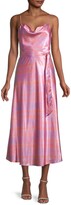 Thumbnail for your product : LIKELY Vittoria Tie-Dye Satin Dress