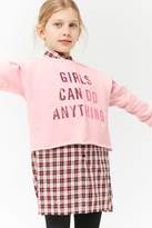 Thumbnail for your product : Forever 21 Girls Metallic Graphic Sweatshirt (Kids)