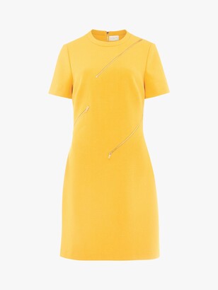 Damsel in a Dress Zaylee Zip Detail Dress, Mustard
