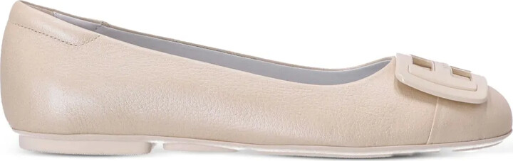 Hogan H661 patent-leather ballerina shoes