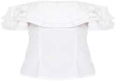 Thumbnail for your product : PrettyLittleThing Terracotta Ruffle Edge Bardot Top