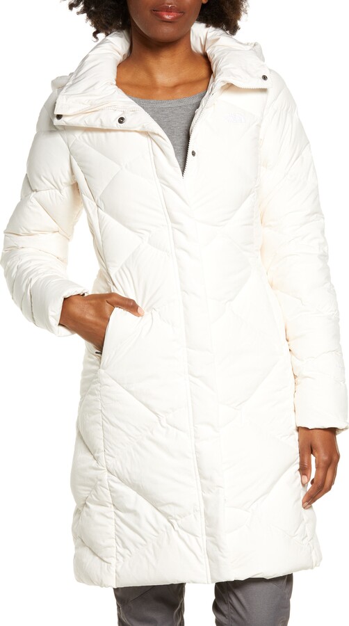 womens white puffa coat
