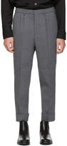 Thumbnail for your product : Ami Alexandre Mattiussi Grey Wool Carrot Fit Trousers