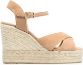 Thumbnail for your product : Castaner Braided Raffia Wedge Sandals