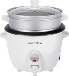 Cuckoo Electronics Cuckoo One Touch Rice Cooker 6-Cup (Uncooked) / 12-Cup (Cooked), Small Rice Cooker & Warmer With Steamer Tray, Versatile Grain Cooker, Soup Maker, Aut