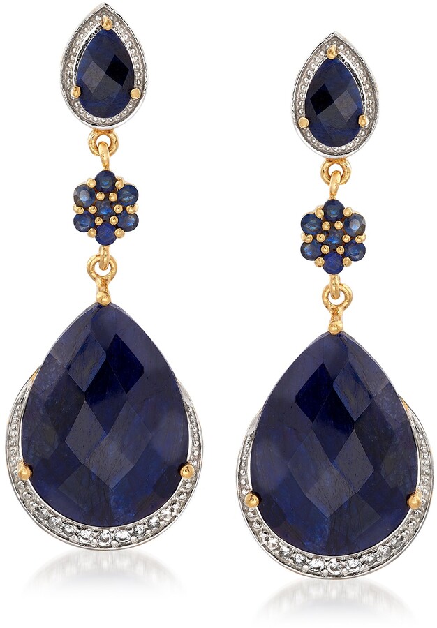 Sapphire Drop Earrings | Shop the world's largest collection of 