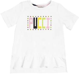 Emilio Pucci Logo Print Cotton Jersey T-Shirt