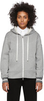 Thumbnail for your product : Moncler Grey Logo Patch Zip Hoodie