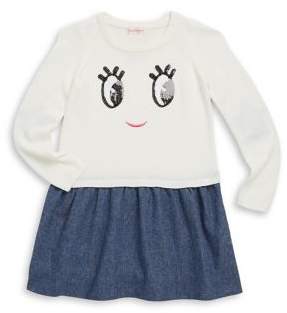 Design History Toddler's & Little Girl's Woven Smiley Dress