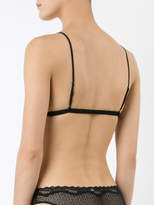 Thumbnail for your product : Fleur Du Mal lace insert triangle bra