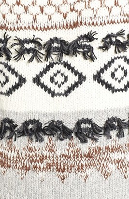 Current/Elliott Women's 'The Boyfriend' Slouchy Fringe Detail Sweater