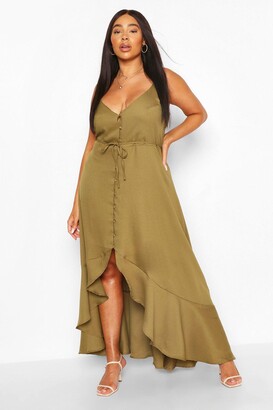 plus size strappy maxi dress