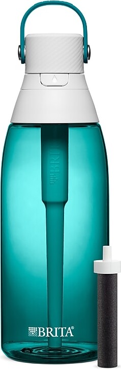 Brita Premium Plastic Filtered Water Bottle, 36 oz., Sea Glass (36524)