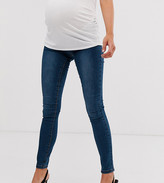 Thumbnail for your product : Mama Licious Mamalicious elastic insert waistband skinny jeans