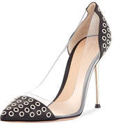Thumbnail for your product : Gianvito Rossi Jett Grommet Leather Illusion 105mm Pumps