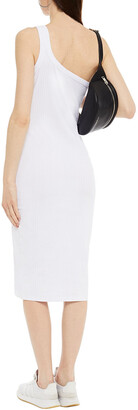 Ninety Percent One-shoulder Ribbed Organic Stretch-cotton Dress