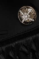 Thumbnail for your product : ZUHAIR MURAD Satin-trimmed Crepe Blazer