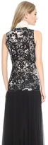 Thumbnail for your product : Jean Paul Gaultier Flocked Sleeveless Top