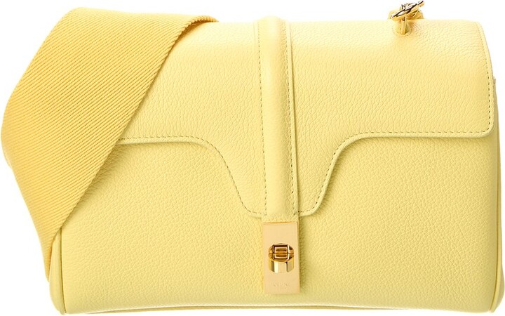 Celine Clutch On Strap Tabou in Yellow