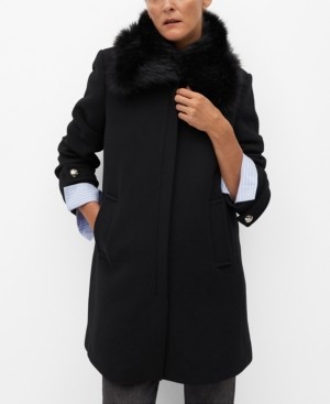 mango fox coat