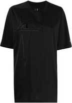 Thumbnail for your product : RICK OWENS X CHAMPION logo-print short-sleeved T-shirt