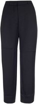 Mid Rise Cropped Trousers 