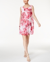 Thumbnail for your product : Connected Petite Floral-Print Trapeze Dress