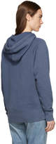 Thumbnail for your product : Rag & Bone Navy Garment-Dyed Racer Hoodie