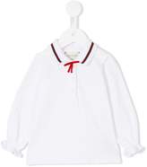 Thumbnail for your product : Gucci Kids ruffle cuff polo shirt