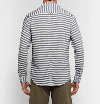 Onia Albert Slim-Fit Striped Voile Shirt