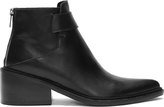 Thumbnail for your product : Helmut Lang Black Leather Schist Ankle Boots
