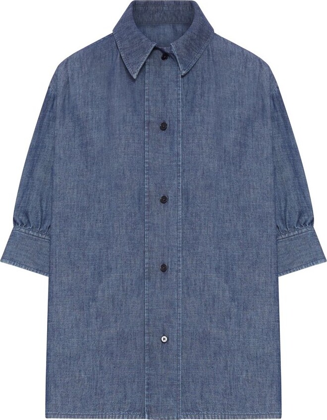 Jil Sander Gathered-Sleeve Buttoned Shirt